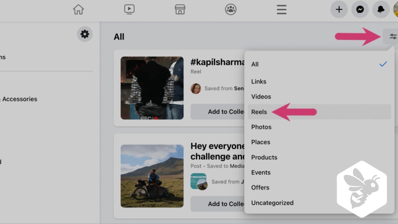 How to Find Liked Reels on Facebook
